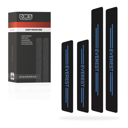 Ford Everest Door Sill Anti-Scratch Scuff Stickers Protector Complete Set