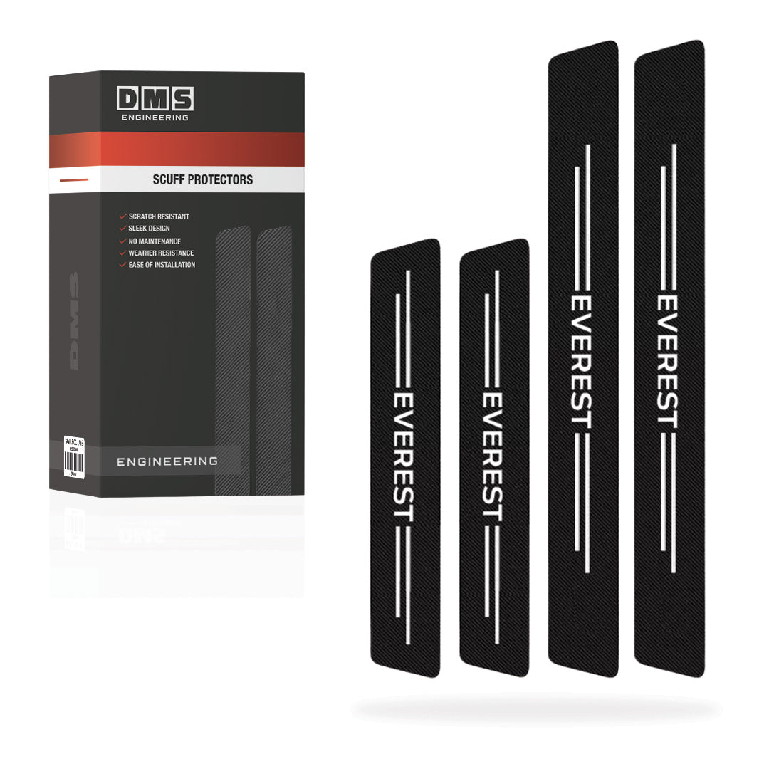 Ford Everest Door Sill Anti-Scratch Scuff Stickers Protector Complete Set