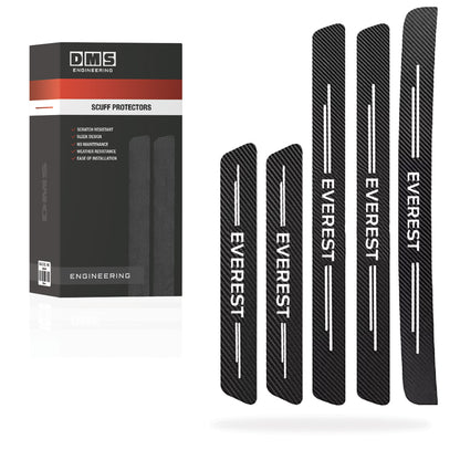 Ford Everest Door Sill Anti-Scratch Scuff Stickers Protector Complete Set