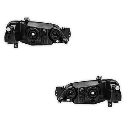 Ford Falcon BA / BF (2002 - 2008) Black OEM Style Headlights LH + RH