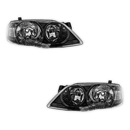 Ford Falcon BF Series 2 & 3 (2006 - 2011) Black Headlights LH + RH