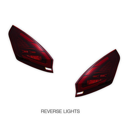 Ford Fiesta WS / WT / WZ (2008 - 2019) Sequential Red Full LED Tail Lights LH + RH