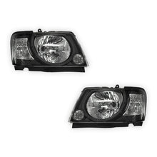 Nissan Patrol GU Y61 Wagon (2004 - 2016) Black OEM Style Headlights LH + RH