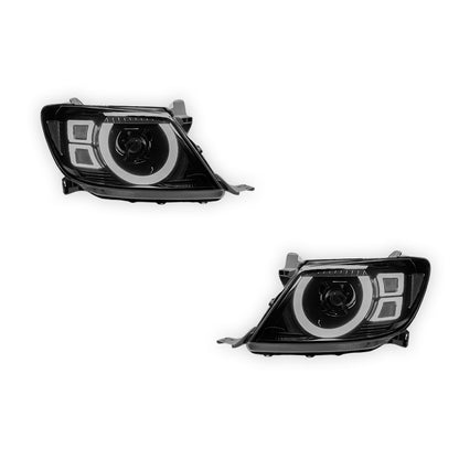 Toyota HiLux Vigo (2011 - 2015) Full LED DRL Headlights LH + RH