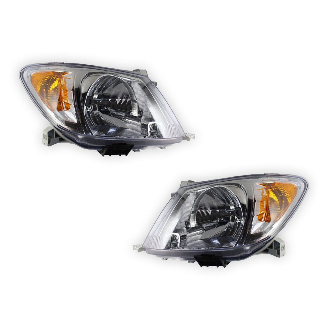 Toyota Hilux N70 (2005 - 2011) Clear / Amber OEM Style Headlights LH + RH