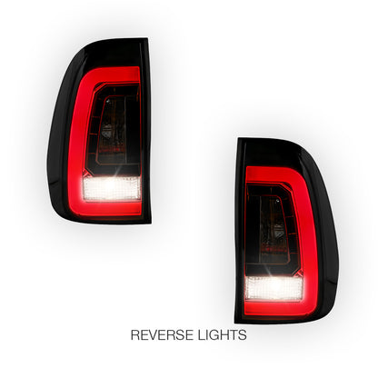 Toyota Hilux N80 (2015 - 2020) Smoked Red 3D LED Tail Lights LH + RH