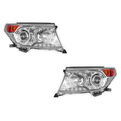 Toyota LandCruiser 200 Series (2012 - 2015) OEM Style Headlights LH + RH