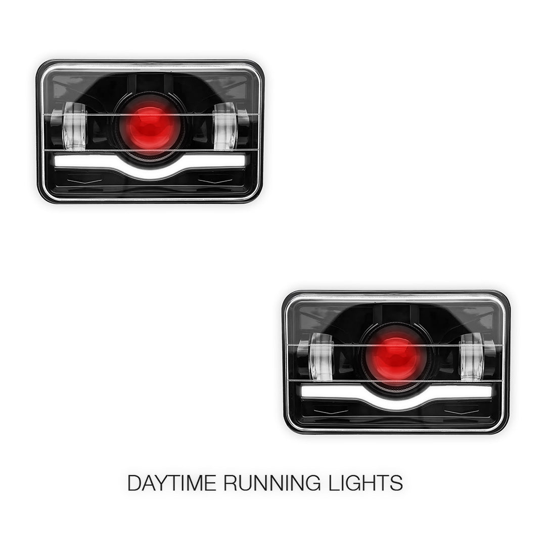 Toyota LandCruiser 60 / 80 Series (1980 - 1998) 4x6" LED Headlights LH + RH