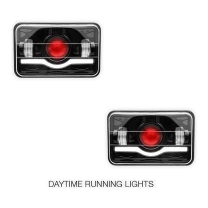 Toyota LandCruiser 60 / 80 Series (1980 - 1998) 4x6" LED Headlights LH + RH