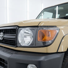 Toyota LandCruiser VDJ 70 / 76 / 78 / 79 Series (2007 - 2019) Black Headlights LH + RH