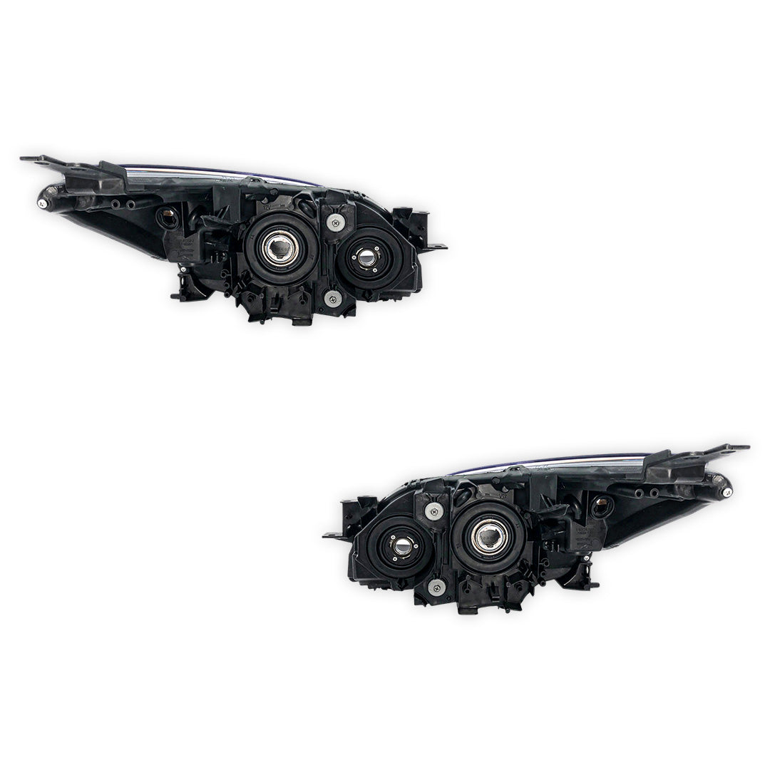 Mazda 3 BL Sedan / Hatch (2009 - 2013) Amber OEM Style Headlights LH + RH