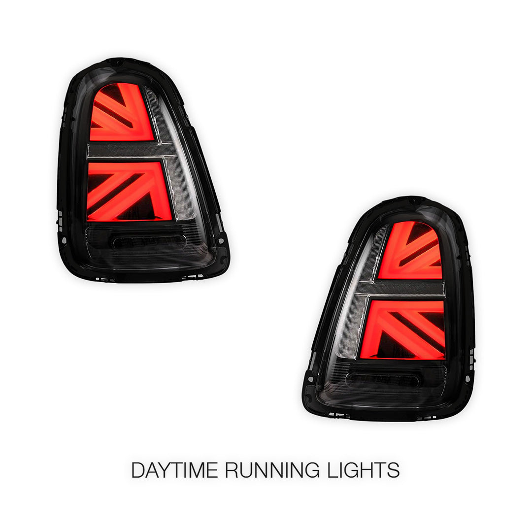 Mini Cooper R56 / R57 / R58 / R59 (2007 - 2015) Sequential Clear Smoked LED Tail Lights LH + RH