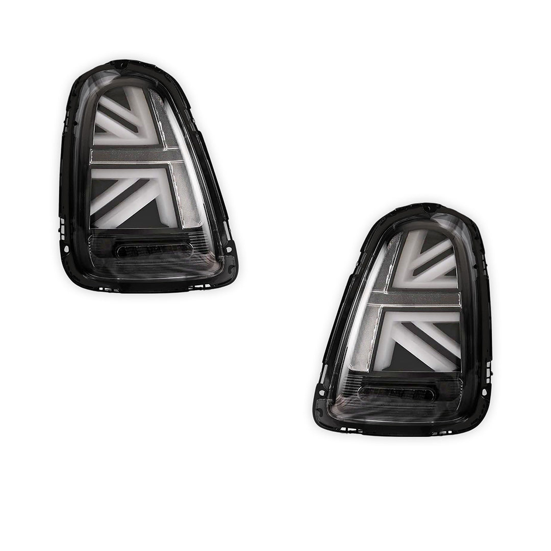 Mini Cooper R56 / R57 / R58 / R59 (2007 - 2015) Sequential Clear Smoked LED Tail Lights LH + RH