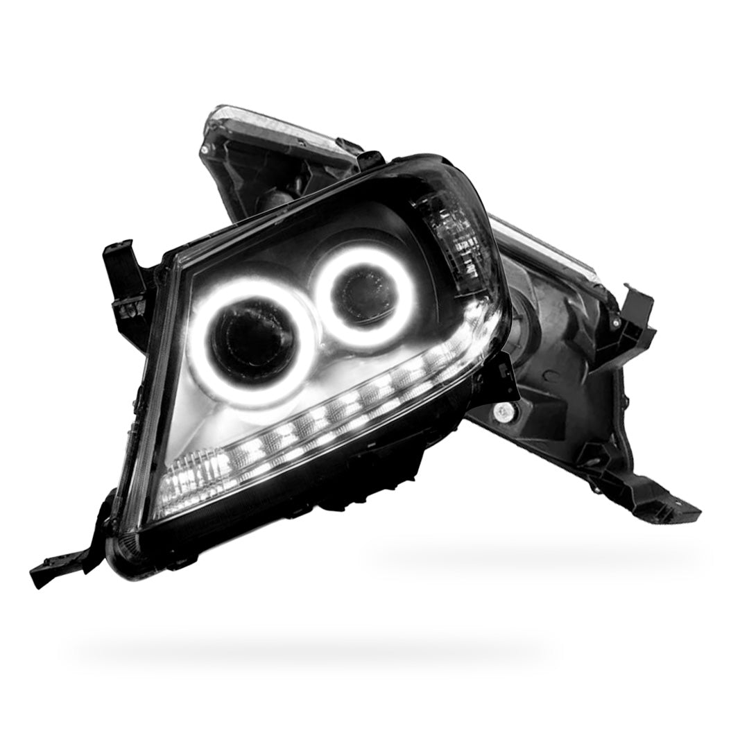 Toyota Hilux N70 (2005 - 2015) Halo Angel Eyes Projector Headlights LH + RH