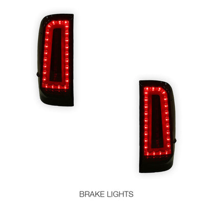 Toyota Hilux N70 (2005 - 2015) Scarlet Smoked Tail Lights LH + RH