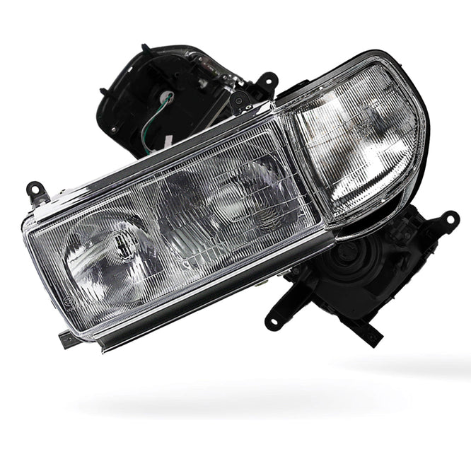 Toyota LandCruiser 80 Series Sahara (1990 - 1998) OEM Style Headlights & Corner Lights LH + RH