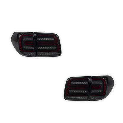 Nissan Patrol Y62 Wagon (2012 - 2019) Sequential Smoked Full LED Tail Lights LH + RH