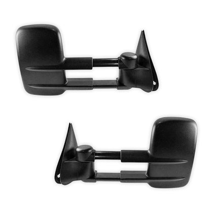 Nissan Patrol GU / Y61 (1997 - 2016) Black Extendable Towing Side Mirrors