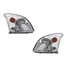Toyota LandCruiser Prado 120 Series All Models (2002 - 2009) Chrome OEM Style Headlights LH + RH