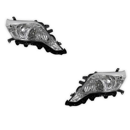 Toyota Prado 150 Series 2 All Models (2013 - 2017) Halogen OEM Style Headlights LH + RH