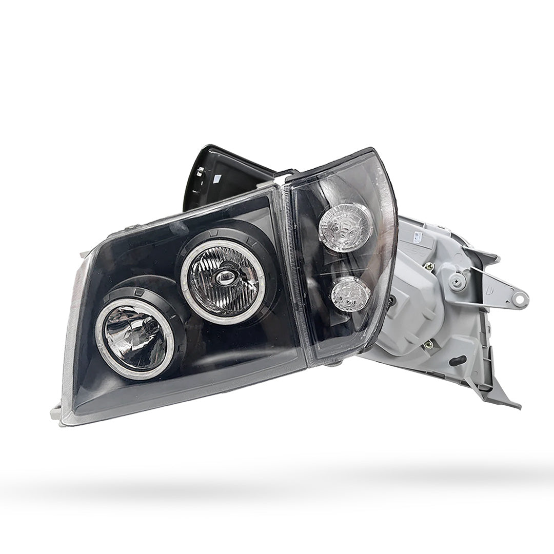 Toyota Prado 90 / 95 Series (1996 - 2002) Halo Angel Eyes Headlights LH + RH