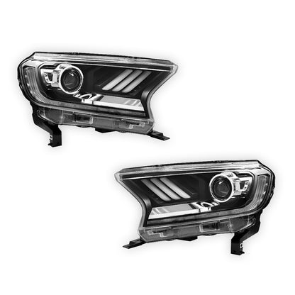 Ford Ranger PX MK2 MK3 (2015 - 2021) Sequential Indicator "ORION" Headlights LH + RH