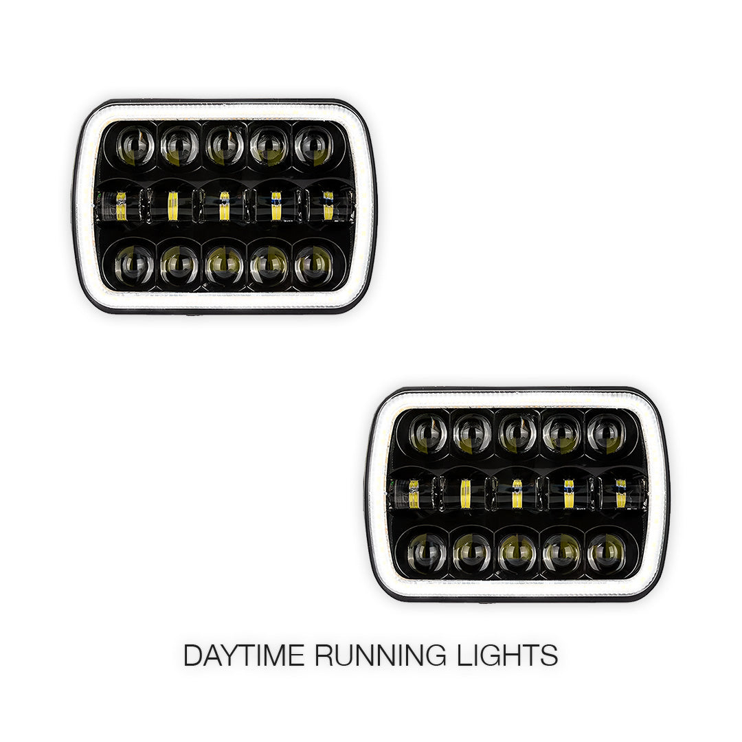 Holden Rodeo TF / R9 (1998 - 2003) 7x6" 5x7" LED Headlights LH + RH