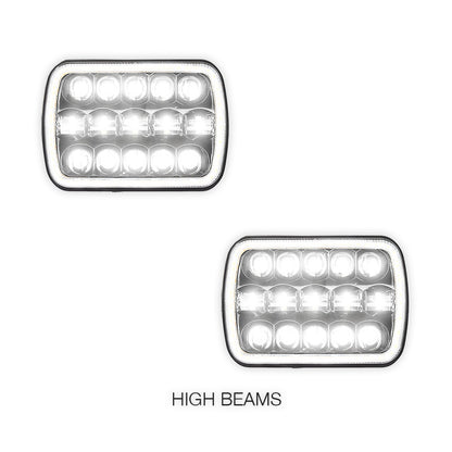 Holden Rodeo TF / R9 (1998 - 2003) 7x6" 5x7" LED Headlights LH + RH