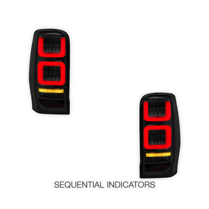 Mitsubishi Triton MR (2019 - 2022) Sequential Smoked Full LED Tail Lights LH + RH