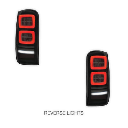 Mitsubishi Triton MR (2019 - 2022) Sequential Smoked Block Style Full LED Tail Lights LH + RH