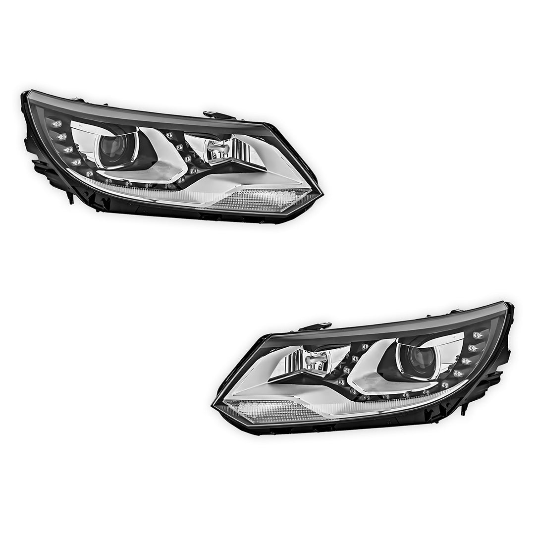 Volkswagen Tiguan 5N (2011 - 2016) Xenon & LED OEM Style Headlights LH + RH