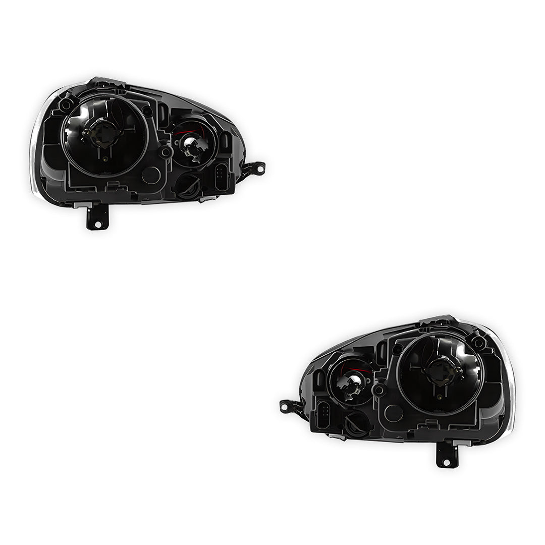 Volkswagen Golf MK5 (2004 - 2009) Black OEM Style Headlights LH + RH
