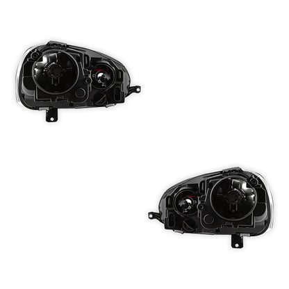 Volkswagen Golf MK5 (2004 - 2009) Black OEM Style Headlights LH + RH