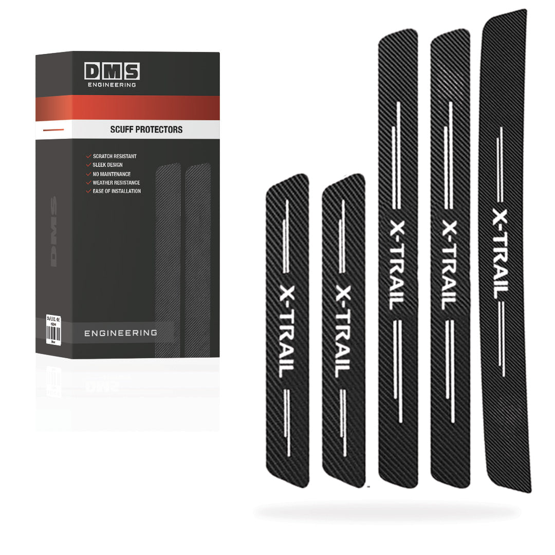 Nissan X-Trail Door Sill Anti-Scratch Scuff Protectors Complete Set