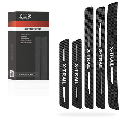 Nissan X-Trail Door Sill Anti-Scratch Scuff Protectors Complete Set